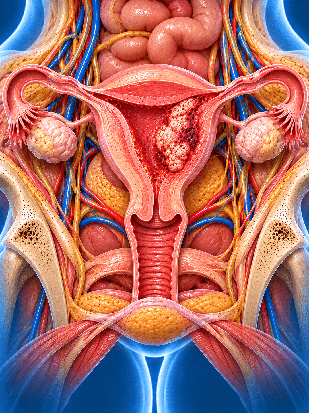 Anatomy of the uterus and female reproductive system