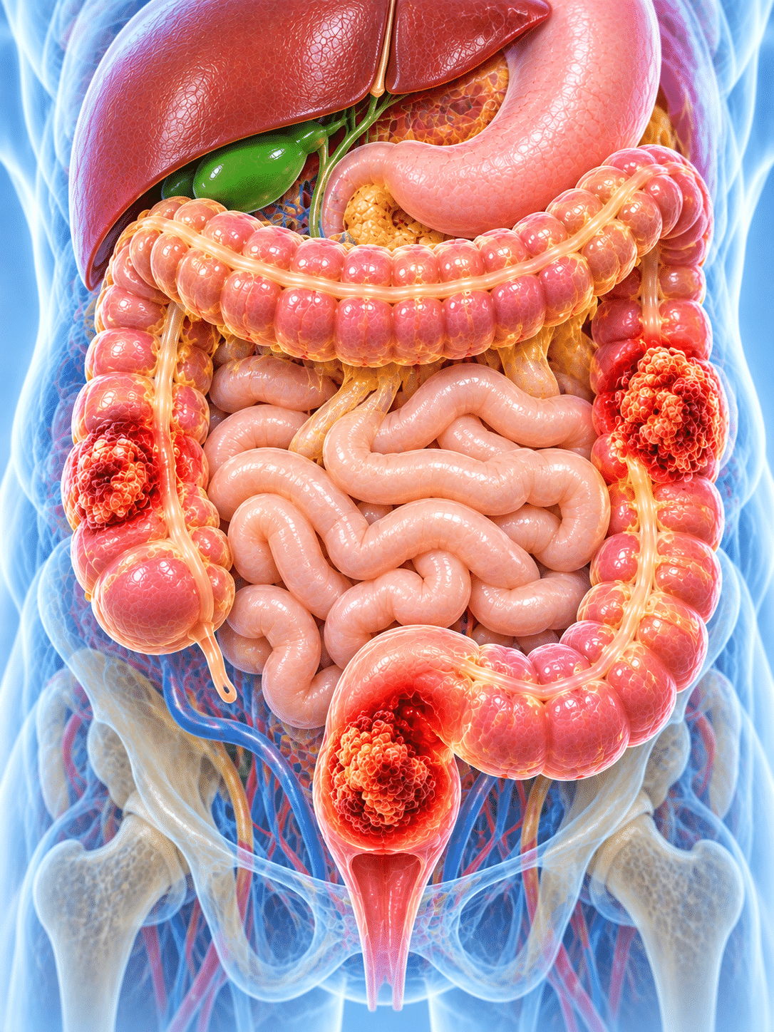 Colorectal cancer medical imaging