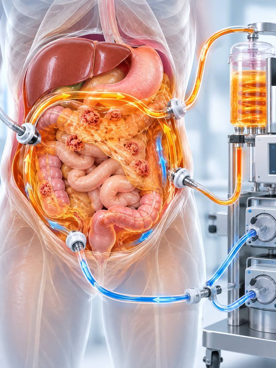 CRS HIPEC surgery and heated intraperitoneal chemotherapy